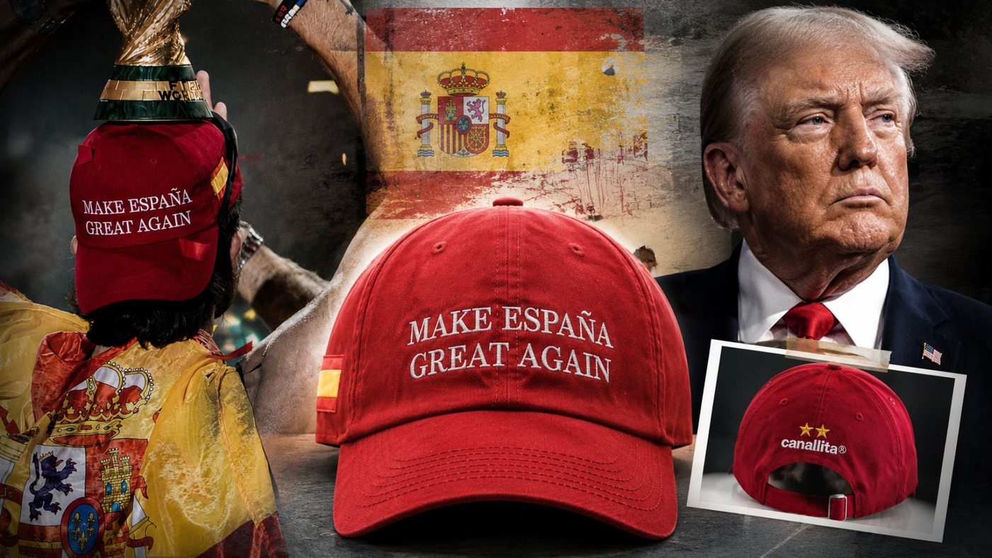 Canallita defiende su gorra ‘Make España Great Again’ inspirada en la de Ferran: «Nunca hemos ocultado la referencia a Trump»