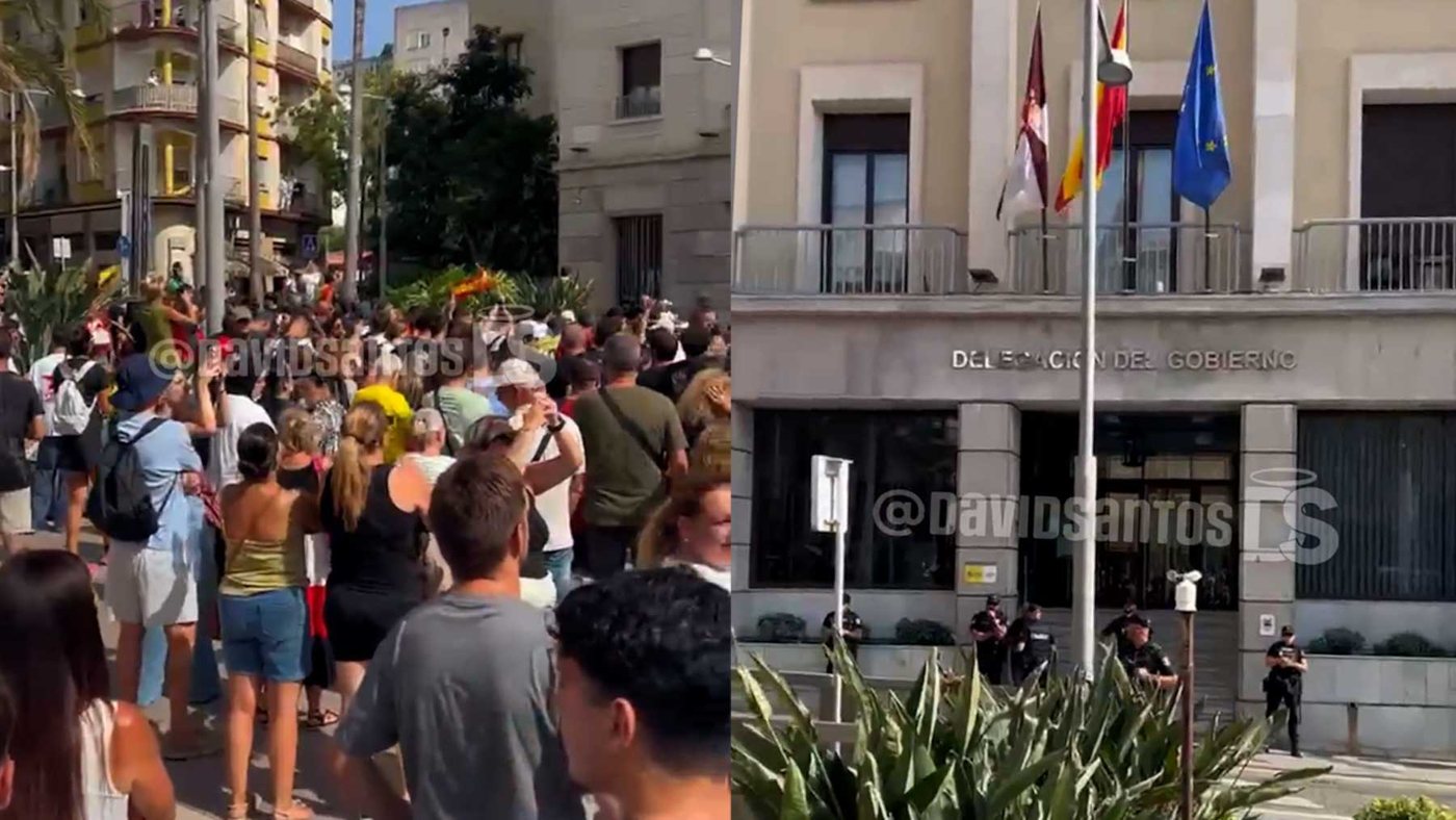Vecinos de Ceuta protestan contra Sánchez por la gestión migratoria